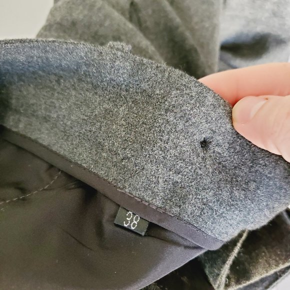 Revolve Dress Addict Pants High Rise Wool Lady-like Business Career Grey 38 NWT - Picture 8 of 14